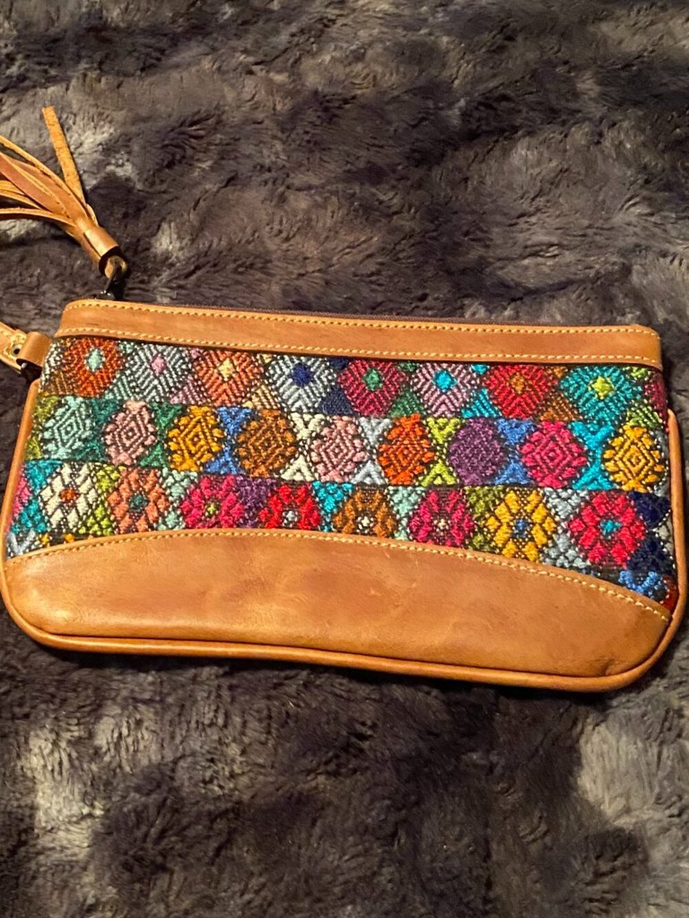 6.5"X 9.75" colorful wristlet wallet clutch